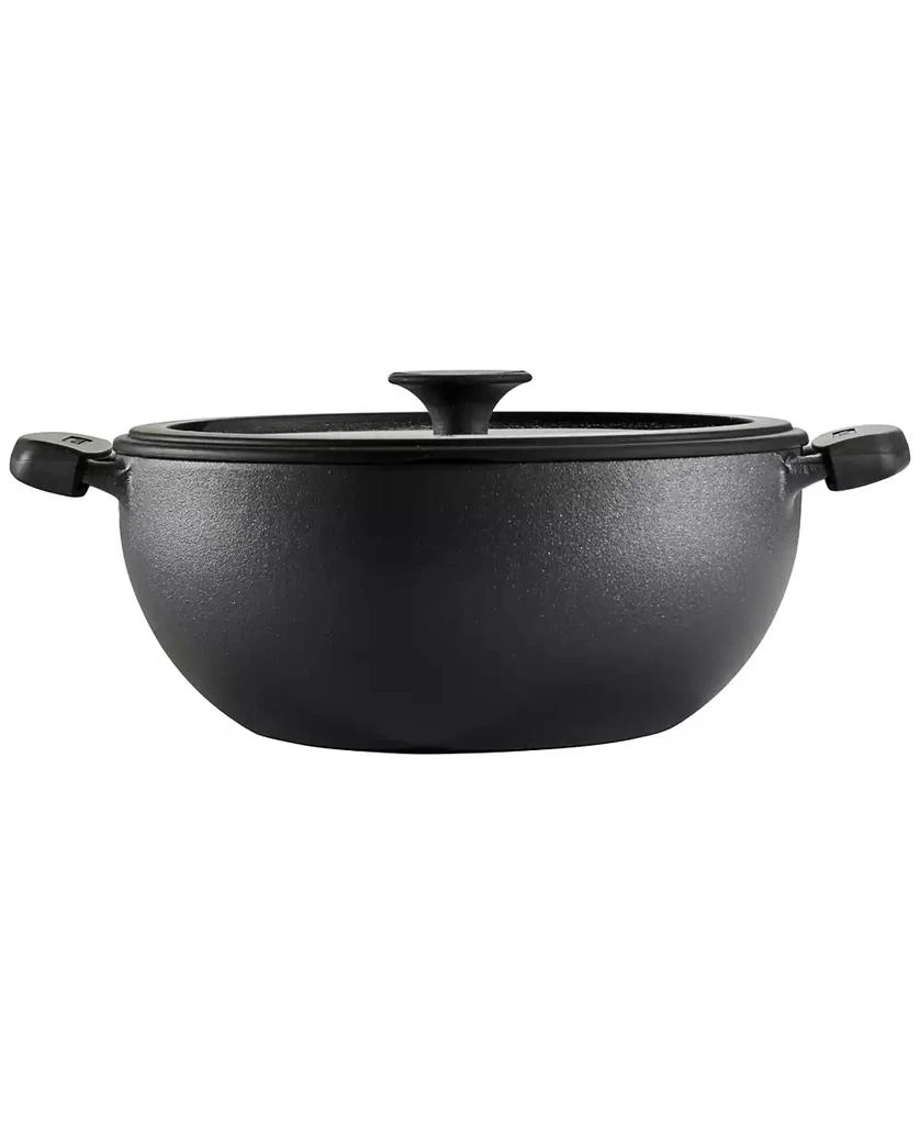Tramontina Utsava Pre-Seasoned Cast Iron 4.9-Quart Kadai with Lid 2