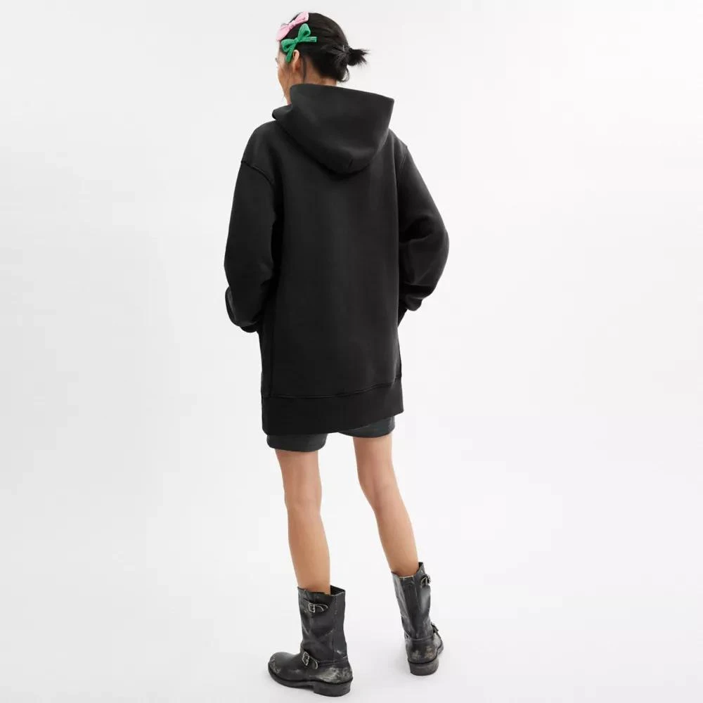 Coach Signature Crest Hoodie Dress In Organic Cotton 3