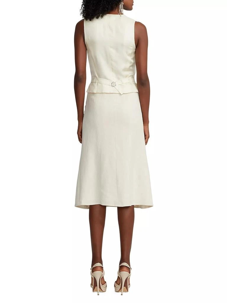 Ralph Lauren Berke Tailored Linen & Silk Dress 5
