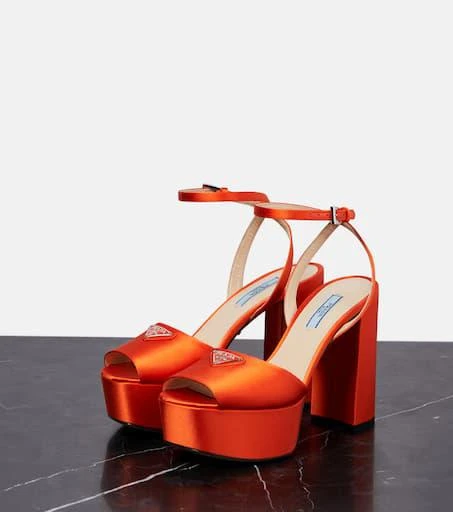 Prada Satin platform sandals 5