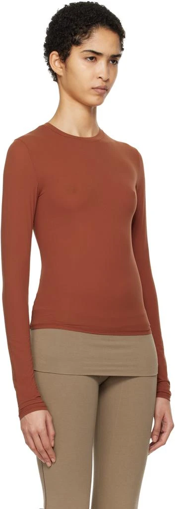 SKIMS Brown Fits Everybody Long Sleeve T-shirt 2