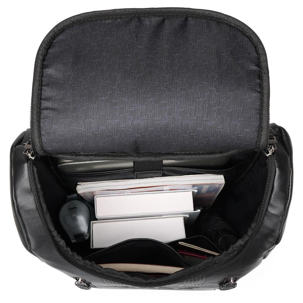 ELLE Roamer 22L Vegan Leather Backpack | Black