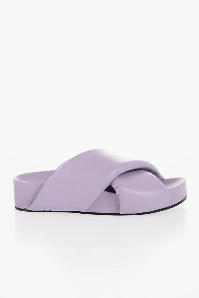 Jil Sander Jil Sander Criss Cross Designed Leather Sandals 3