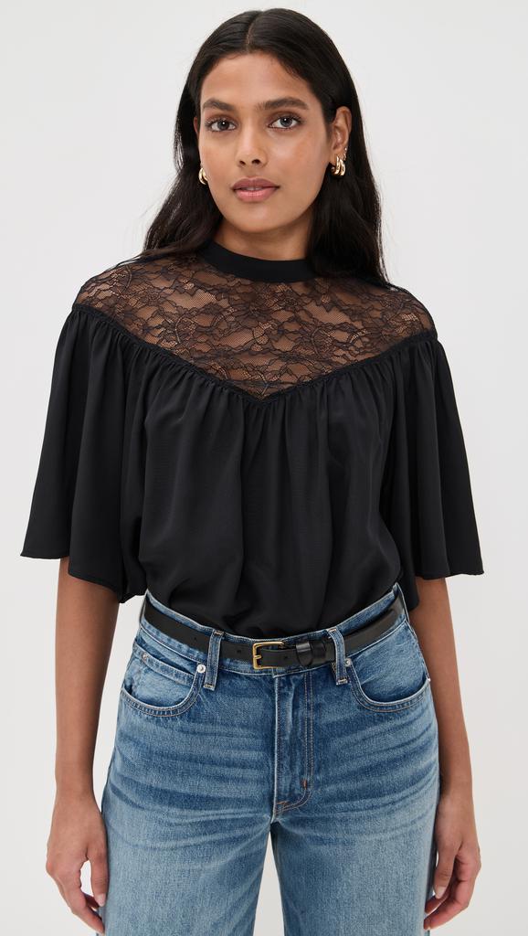 Nili Lotan Lucie Lace Blouse