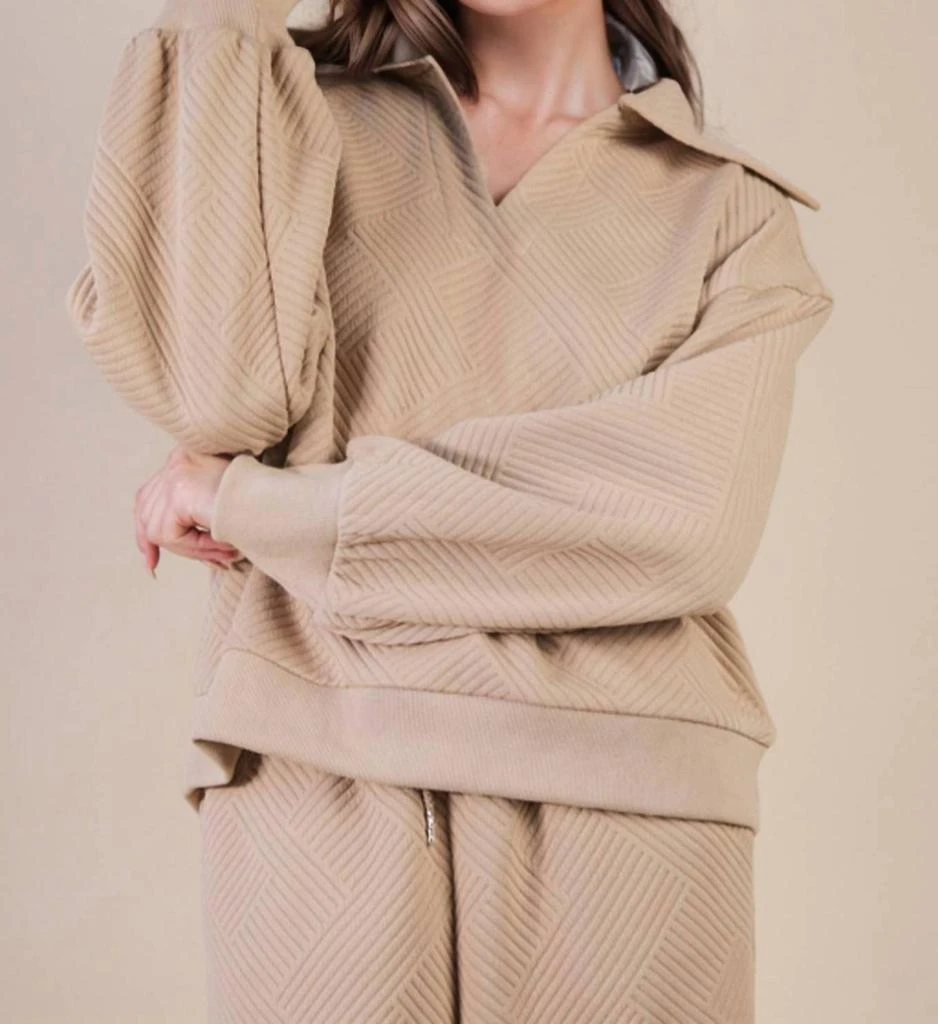 VERY J Very J - Textured Casual Comfy Set 4