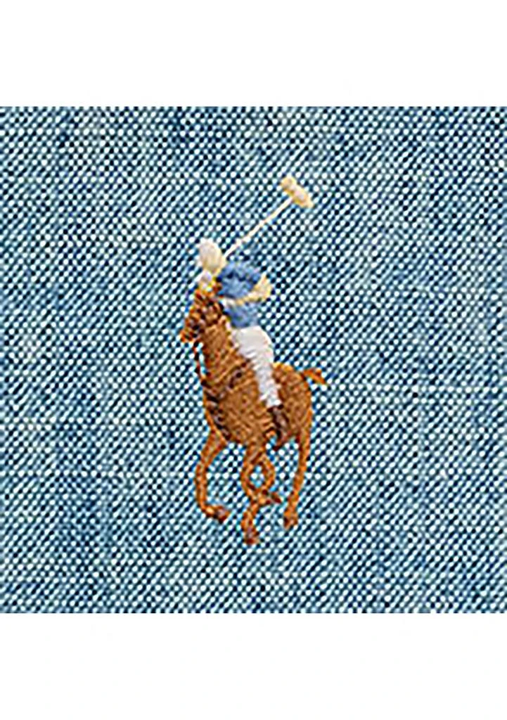 Ralph Lauren Baby Boys Indigo Cotton Chambray Shortall 3