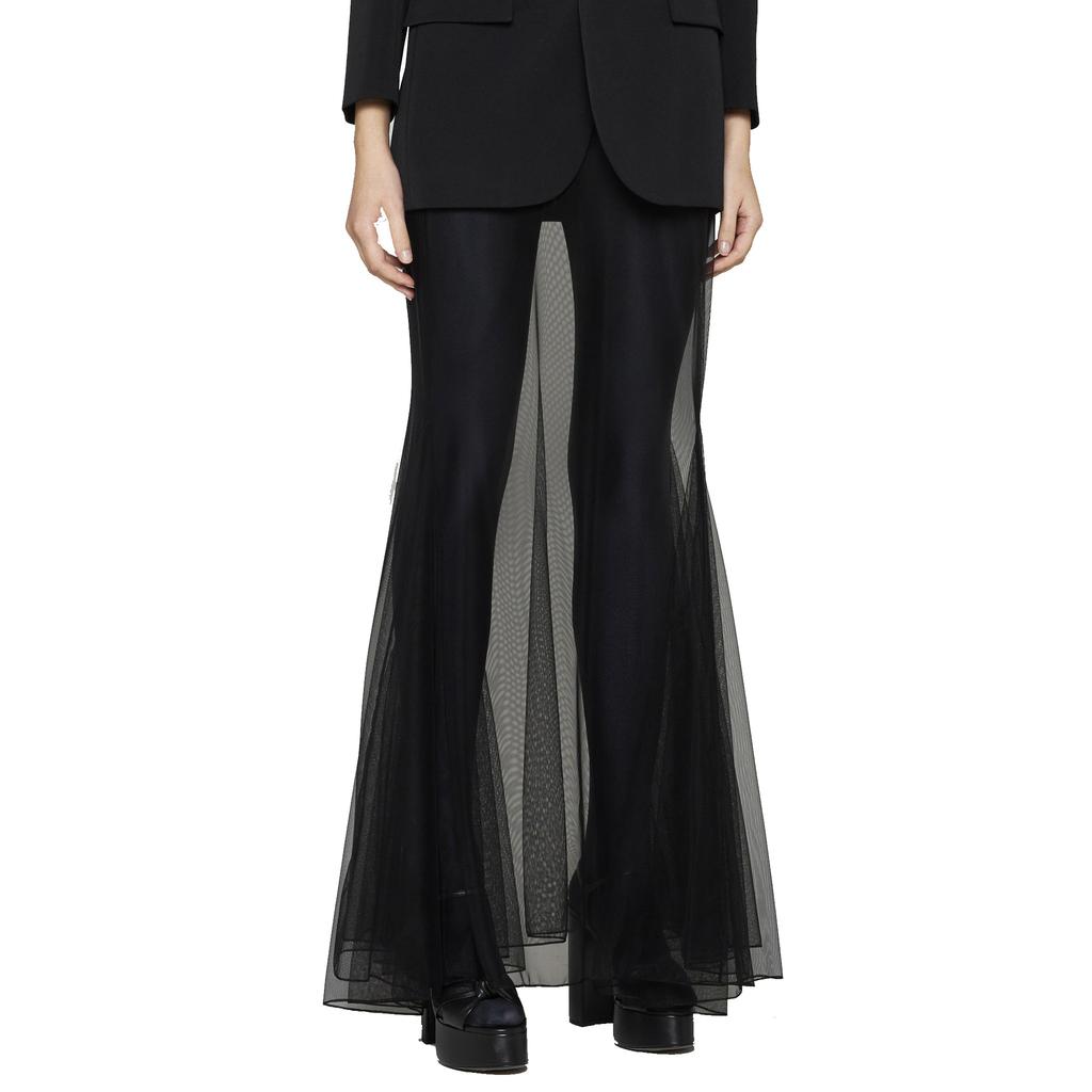 Yves Saint Laurent Saint Laurent Tulle Midi Skirt