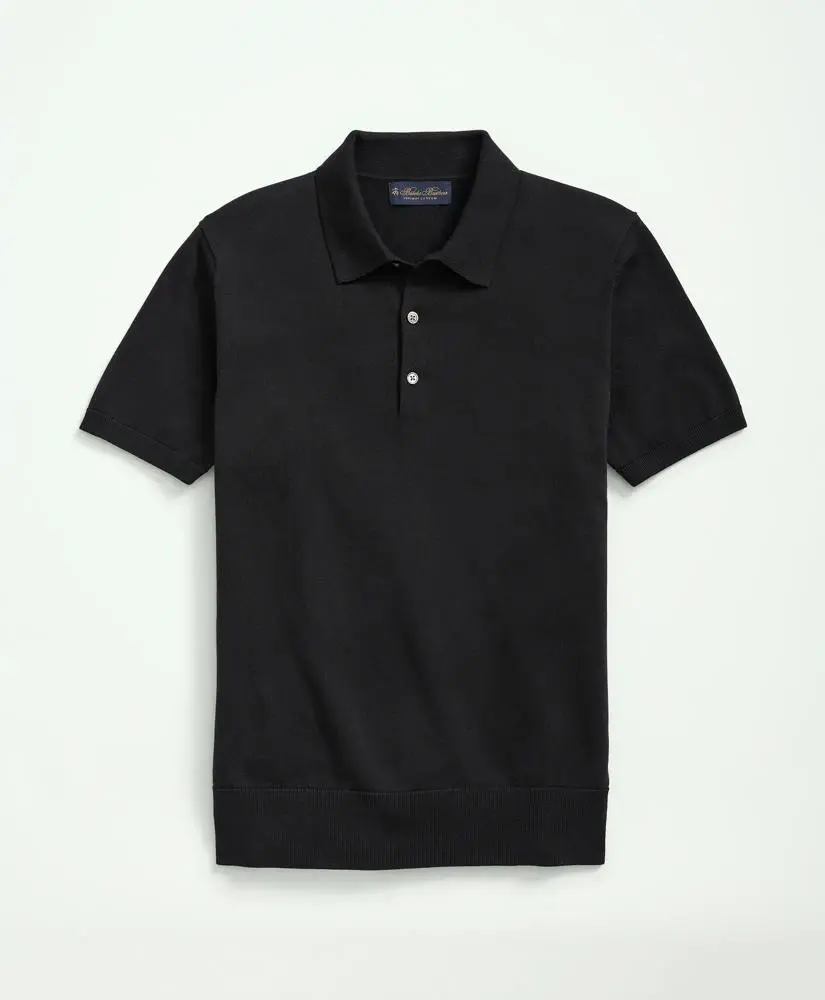 Brooks Brothers Supima® Cotton Short-Sleeve Polo Sweater