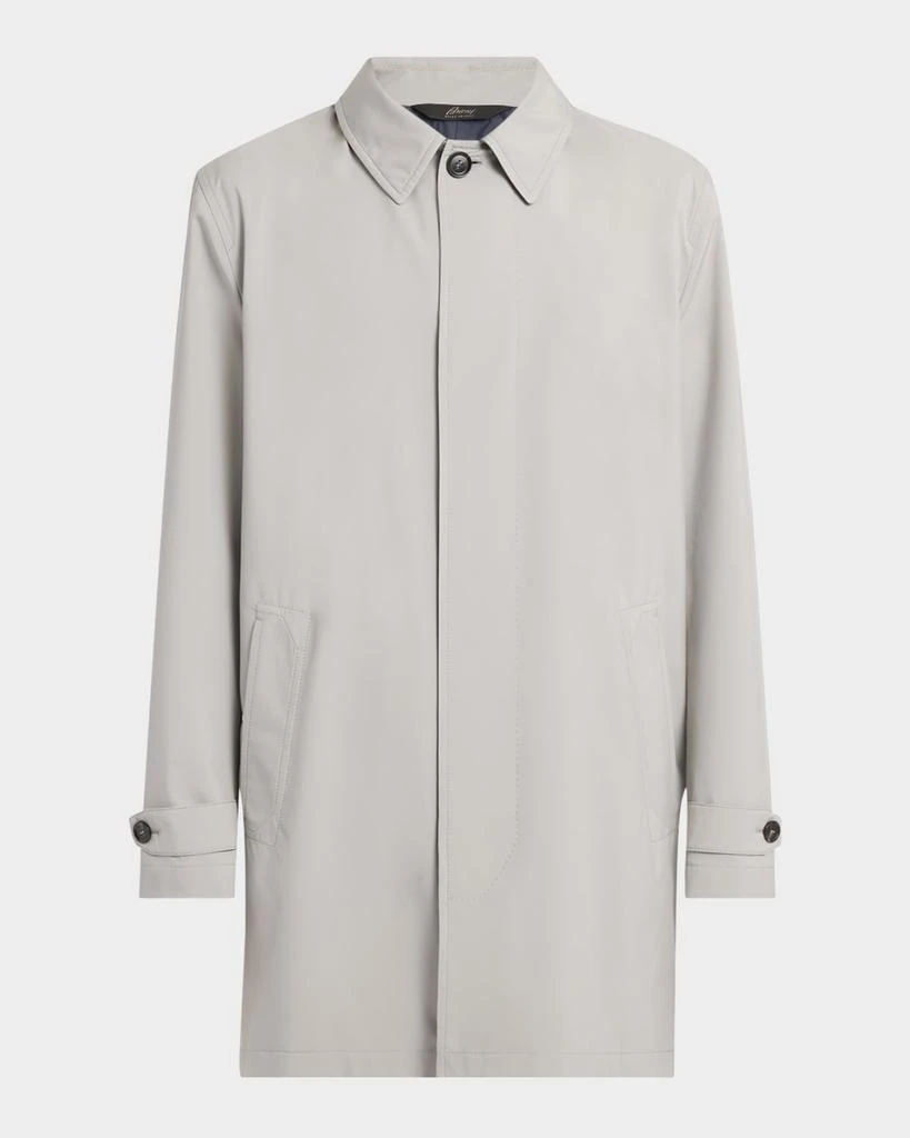 Brioni Men
s Raincoat with Removable Hood