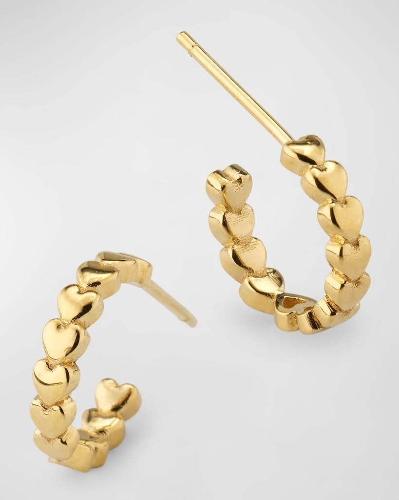 Jennifer Meyer Mini Heart Hoop Earrings 1
