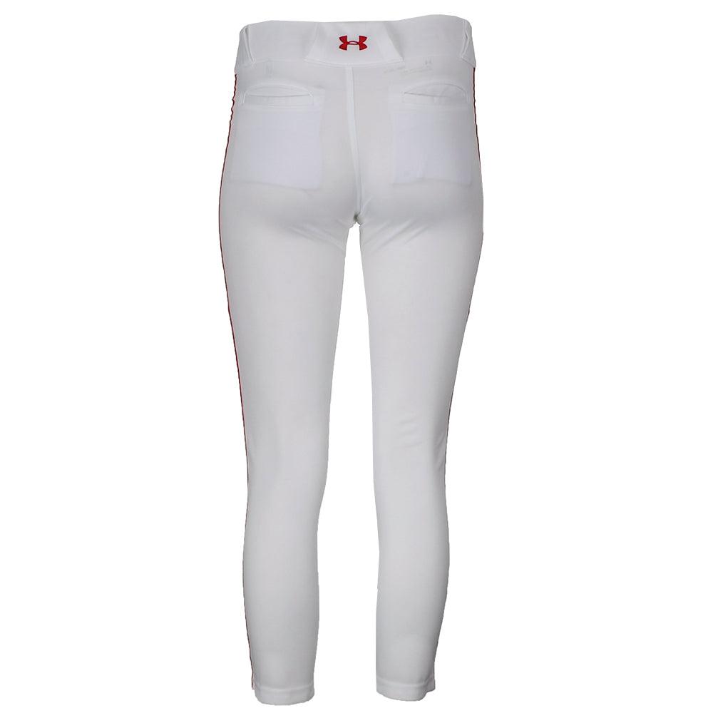 Under Armour Red Piped Utility Baseball Athletic Pants (Youth)