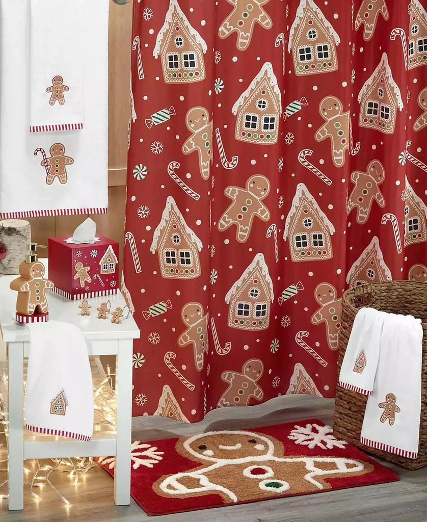 Avanti Gingerbread Man Cotton Bath Towel Set, 52" x 27" 2