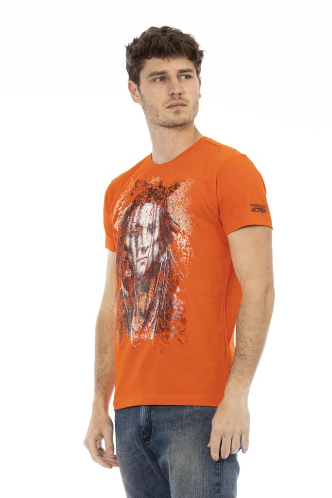 Trussardi Action Trussardi Action Orange Cotton T-Shirt 2