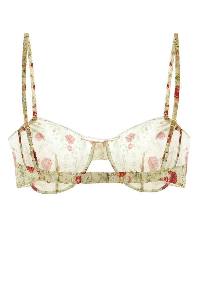 Prada Prada Allover Floral Printed Bra 2