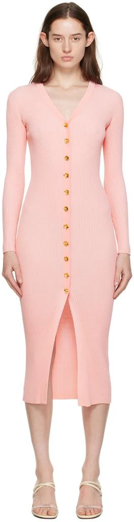 Staud Pink Shoko Maxi Dress 1