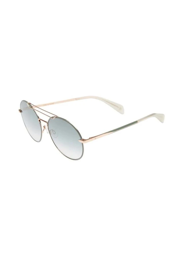 Rag & Bone Rag & Bone - Women's 59mm Round Metal Aviator Sunglasses 2
