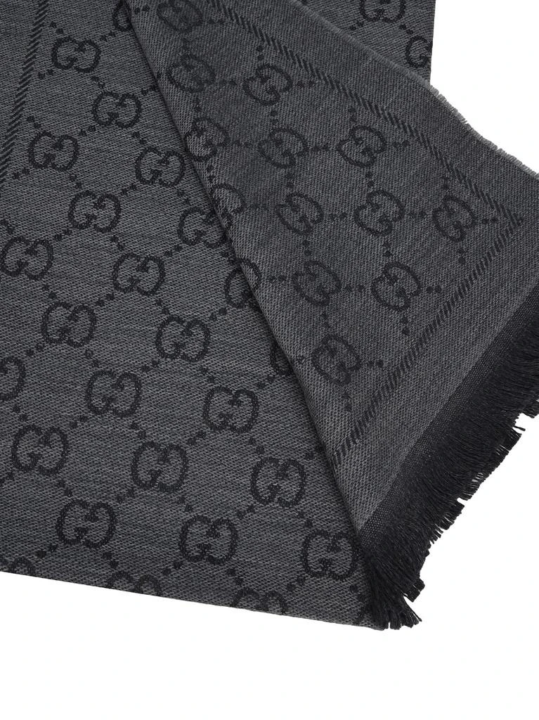 Gucci Gucci GG Jacquard Pattern Knitted Scarf 2