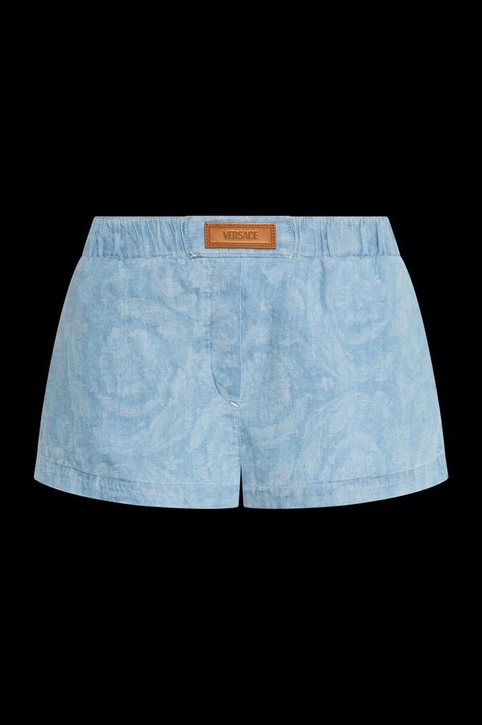 Versace Versace Logo-Patch Denim Shorts 1