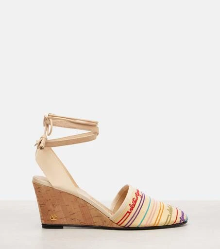 Valentino La Cruisette 75 espadrille wedges 4