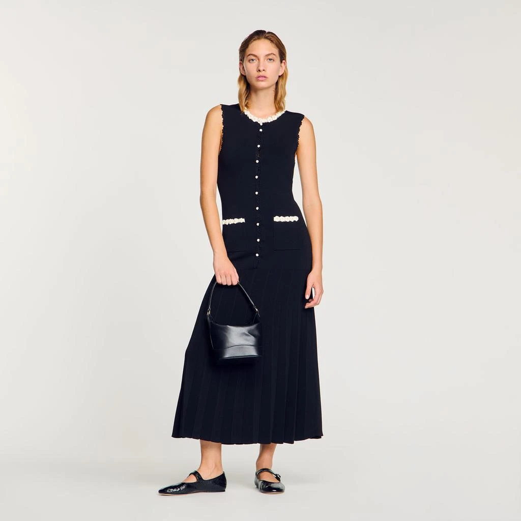 Sandro Maxi dress with crochet detailing 1