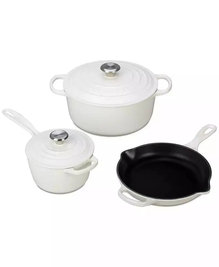 Le Creuset Five Piece Enameled Cast Iron Cookware Set