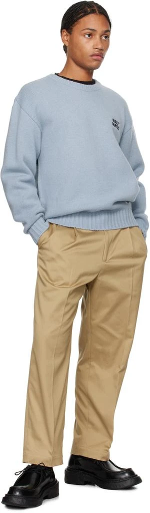 Wacko Maria Blue Classic Knit Sweater 4