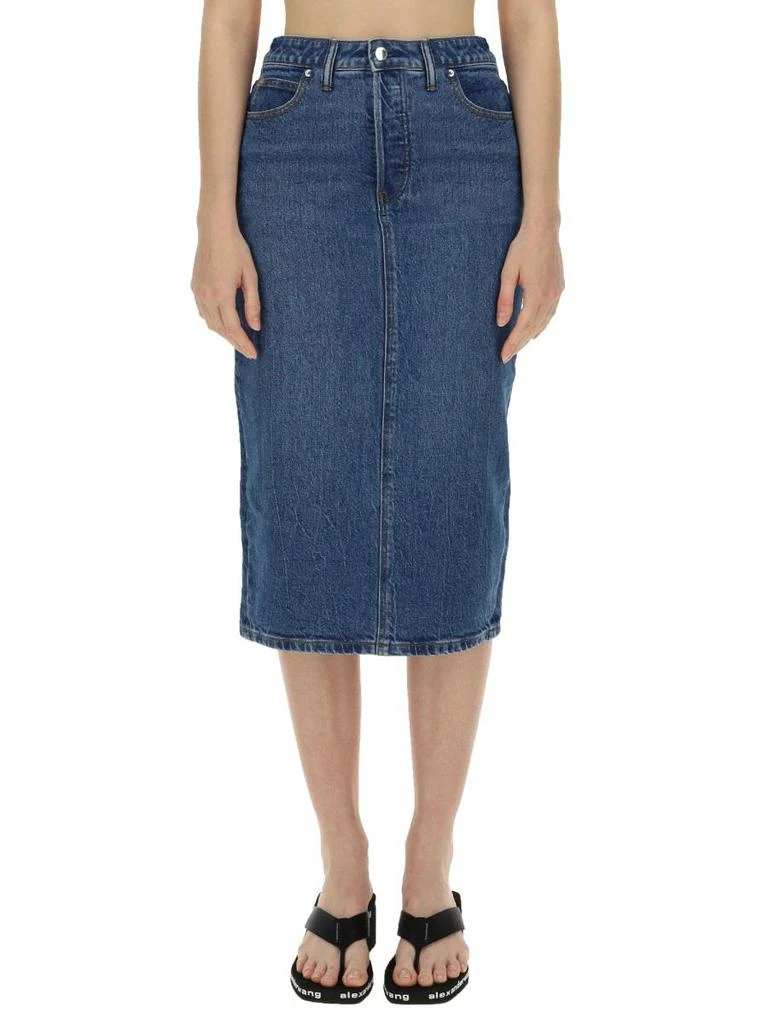 Alexander Wang T By Alexander Wang Midi Skirt 1