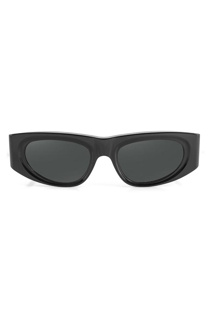 AQS Valentina 55mm Polarized Oval Sunglasses