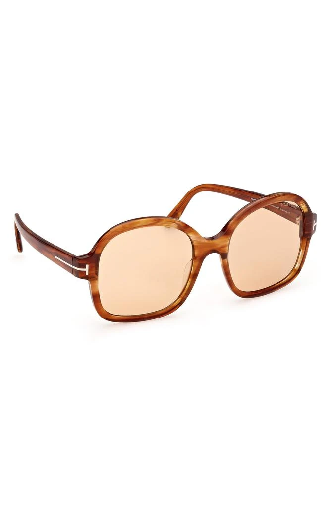Tom Ford Hanley 57mm Photochromic Butterfly Sunglasses 4
