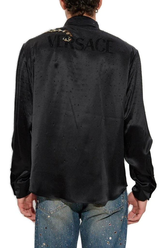 Versace Versace Embellished Long-Sleeved Buttoned Shirt 3