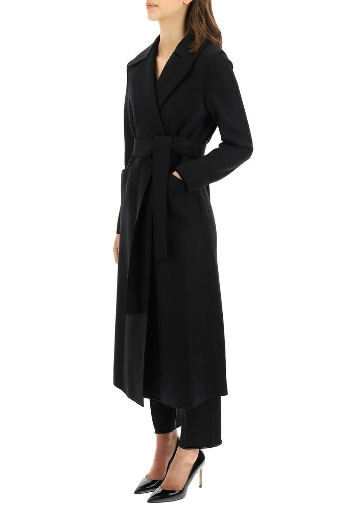 Harris Wharf London long coat in pressed wool 4