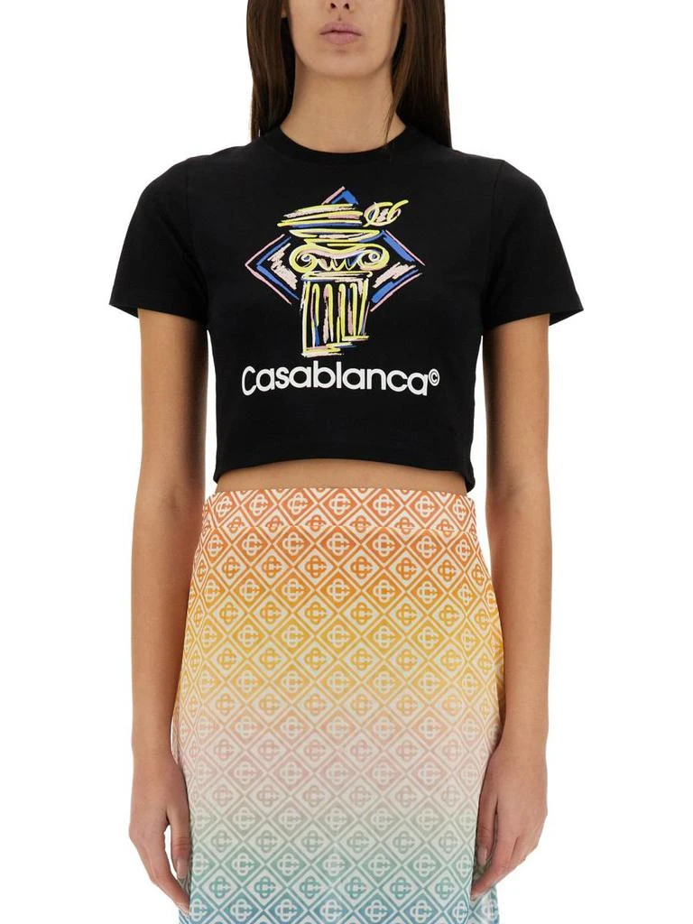 Casablanca Casablanca Cropped T-Shirt 1