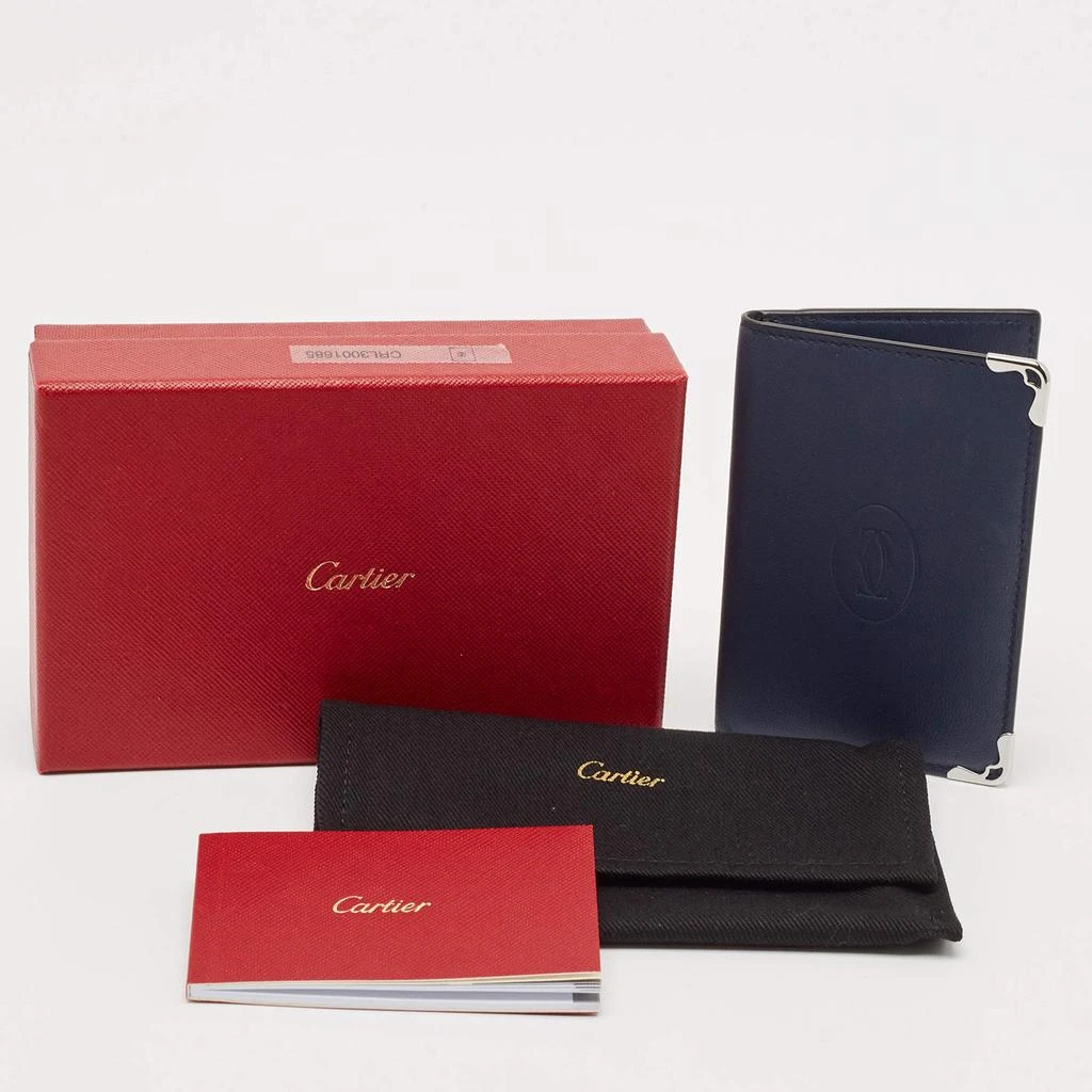 Cartier Cartier Navy Blue Leather Must de Cartier Card Holder 6