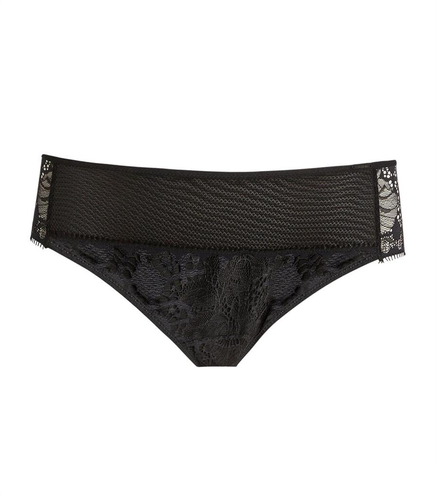 Chantelle Lace-Front Brazilian Briefs