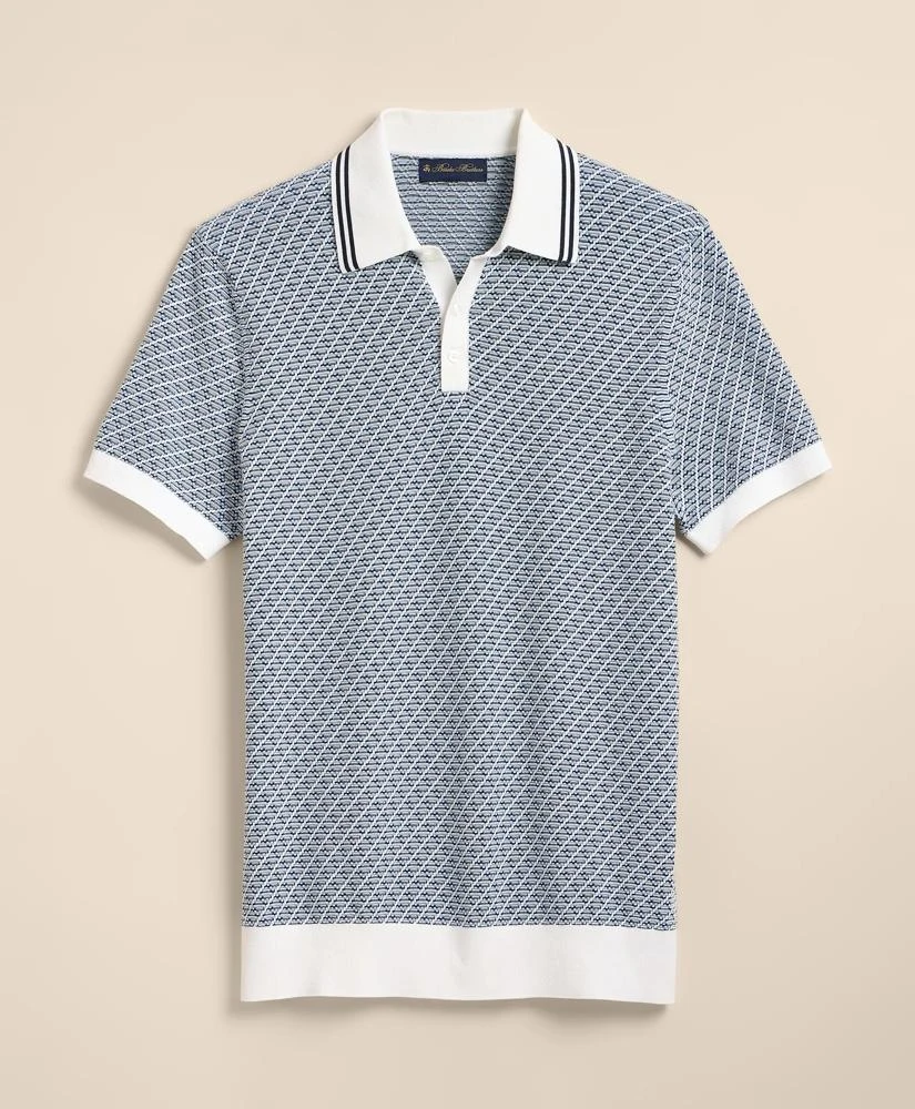 Brooks Brothers Supima® Cotton Diamond Polo Sweater
