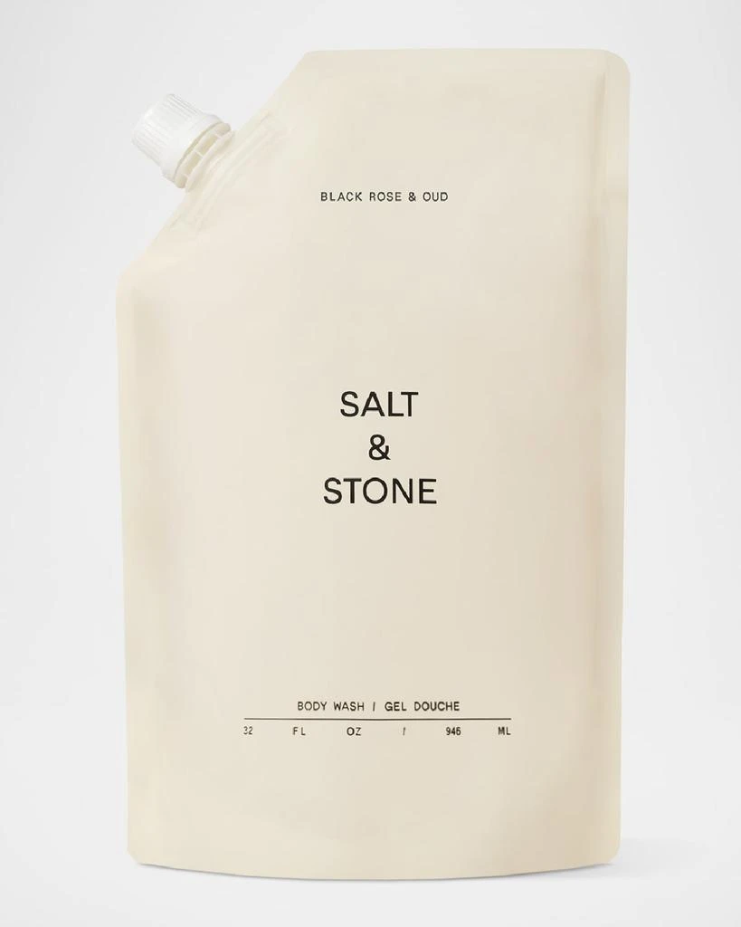 Salt & Stone Body Wash Refill Black Rose & Oud, 32 oz. 1