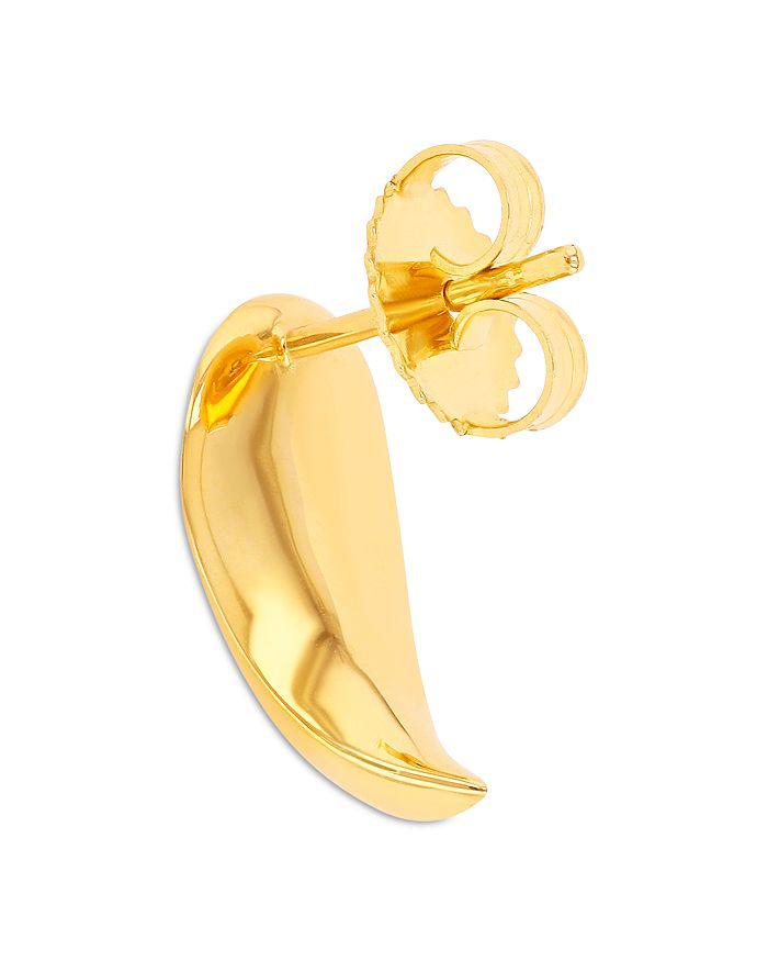 Suzanne Kalan Golden Curved Claw Stud Earrings in 18K Yellow Gold