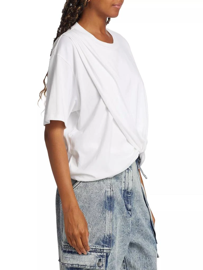 3.1 Phillip Lim Draped Cotton Jersey T-Shirt 4