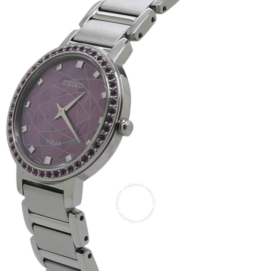 Seiko Discover More Crystal Pink Dial Ladies Watch SUP453P1 2