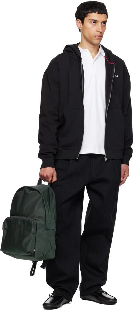 Hugo Boss Gray Twill Backpack 4