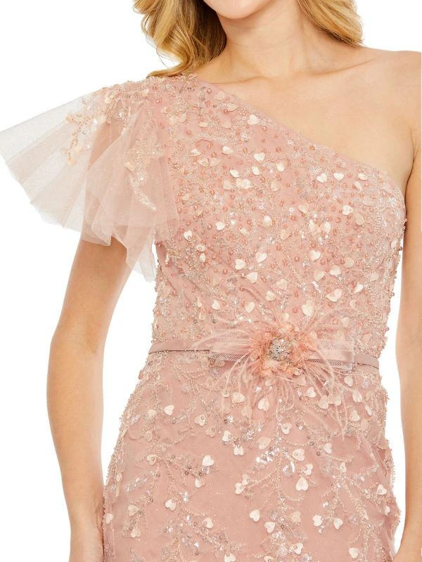 Mac Duggal Embellished One Shoulder Mermaid Gown 3