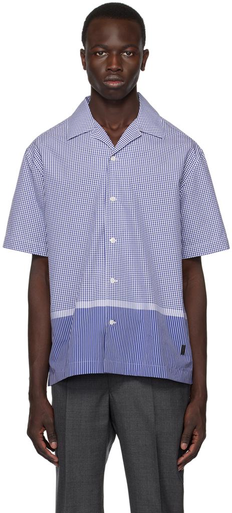 Dunhill Blue & White Check Shirt