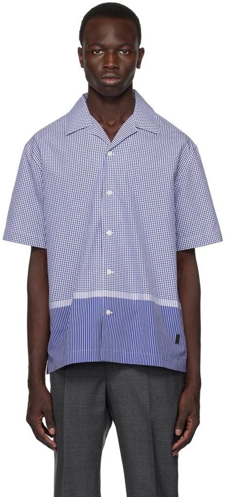 Dunhill Blue & White Check Shirt 1