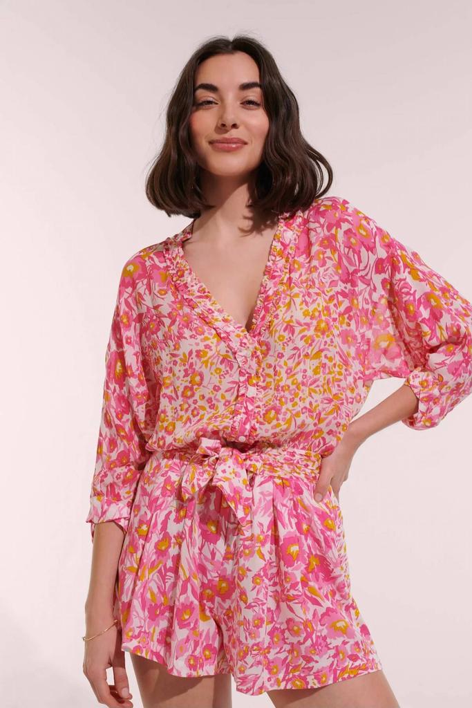 【Poupette St Barth】 Anaikフローラル romper Poupette St Barth Anaik floral romper Poupette St Barth