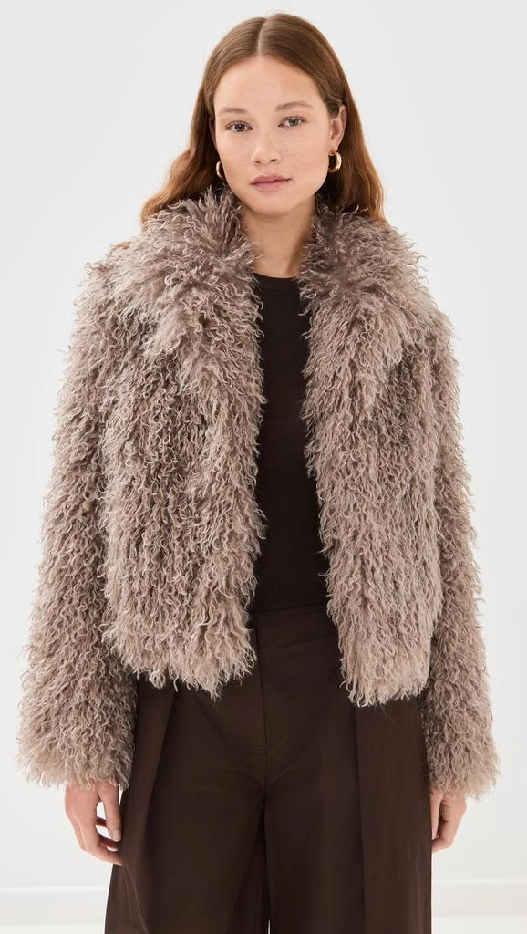 Sablyn Relaxed Fur Coat 1