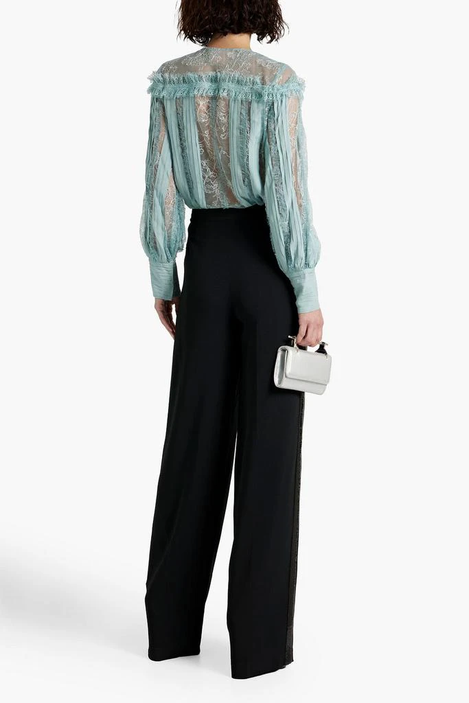 Zuhair Murad Sequin-embellished crepe wide-leg pants 3
