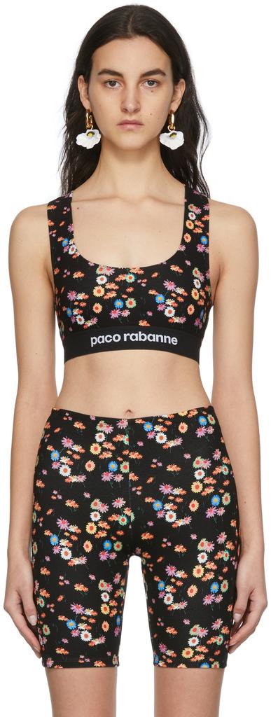 Paco Rabanne SSENSE Exclusive Black Capsule Active Sport Bra