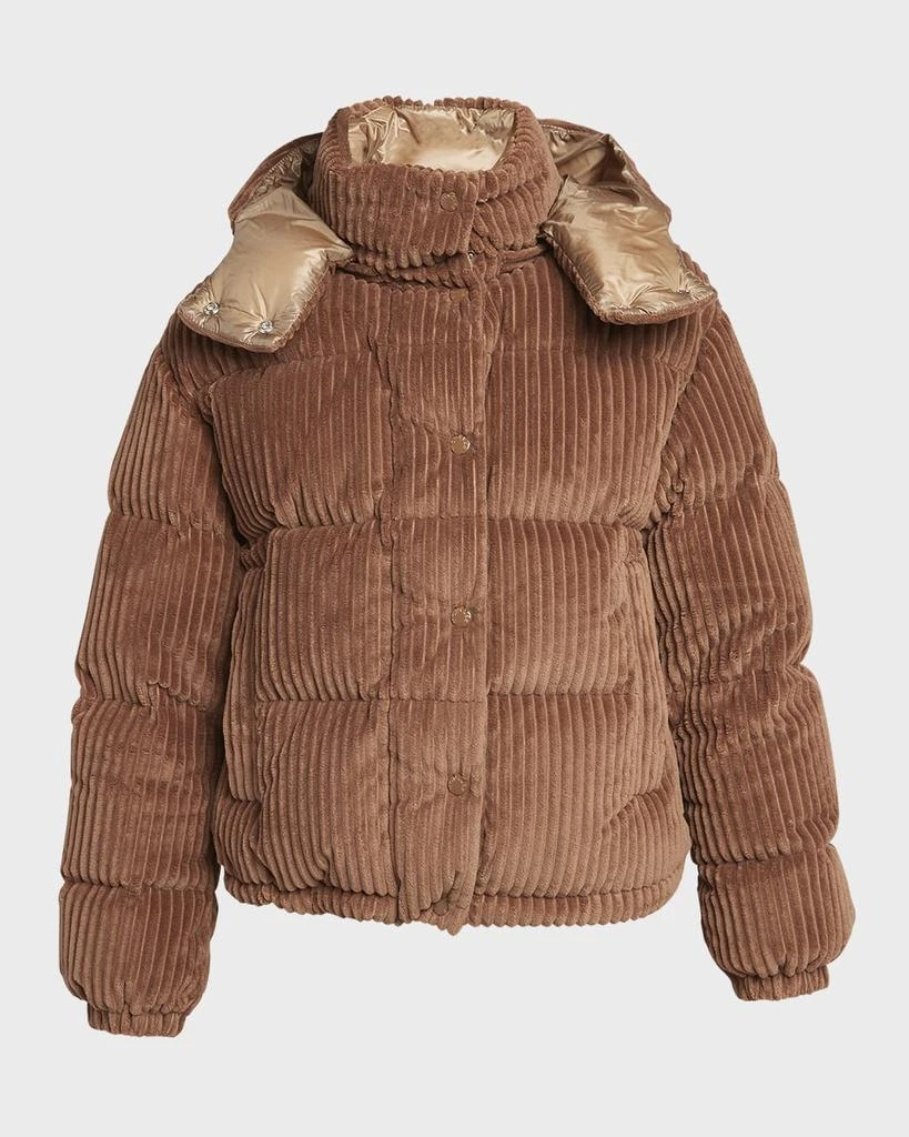 Moncler Daos Velvet Corduroy Puffer Jacket 1