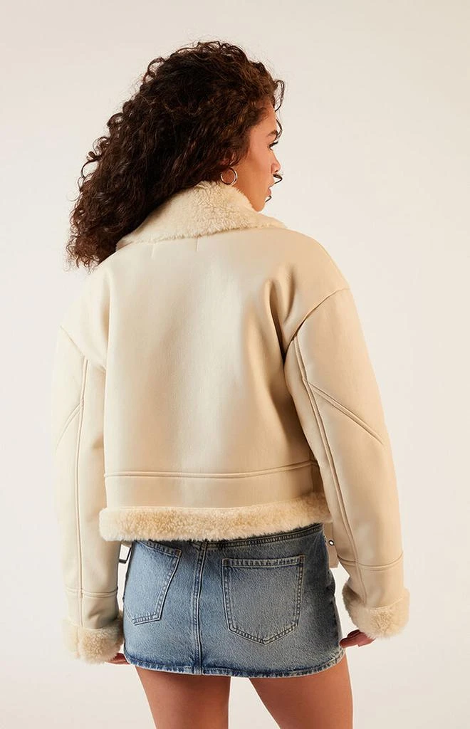 PacSun Sherpa Faux Leather Bomber Jacket 3