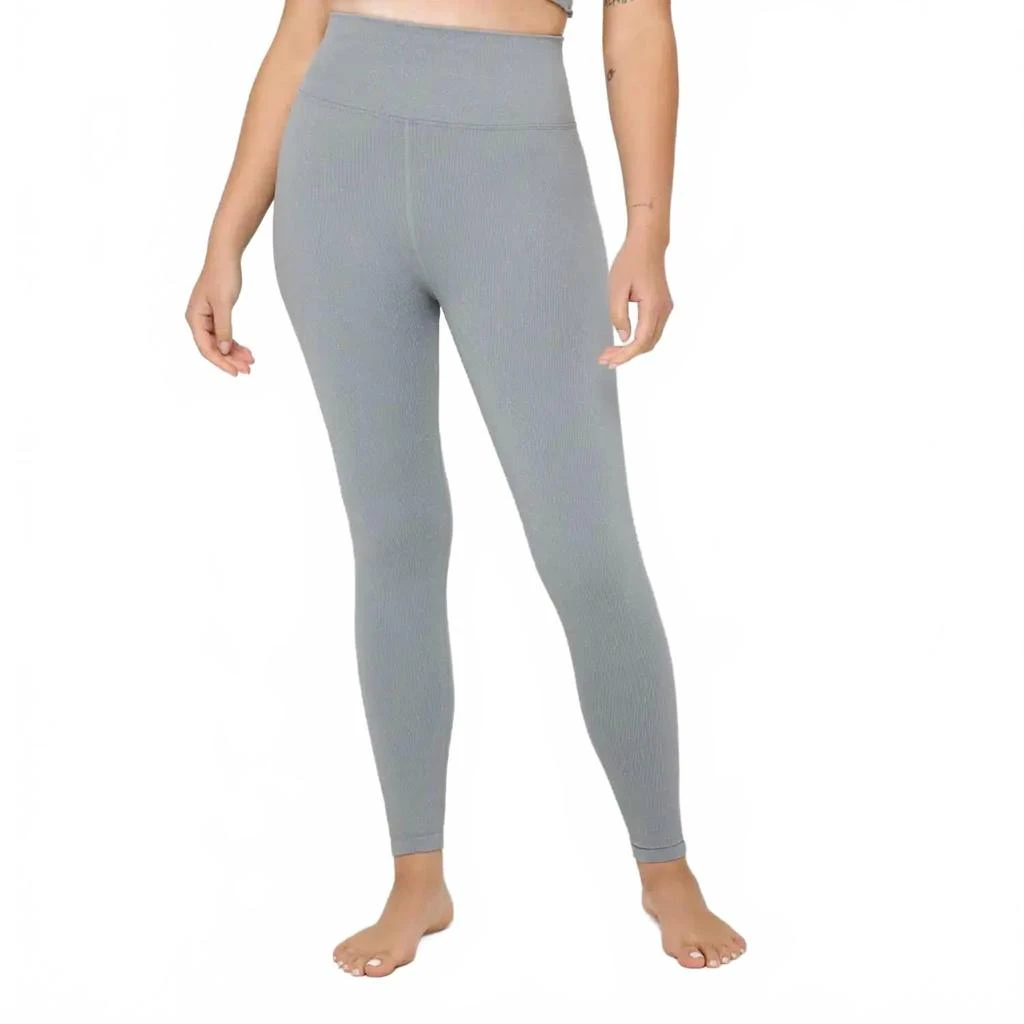 Spiritual Gangster Love Sculpt Shimmer Legging In Silver